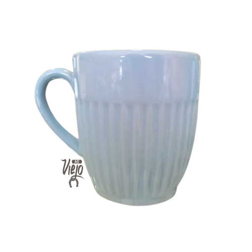 TAZA DE CERÁMICA ACANALADA 300 ML