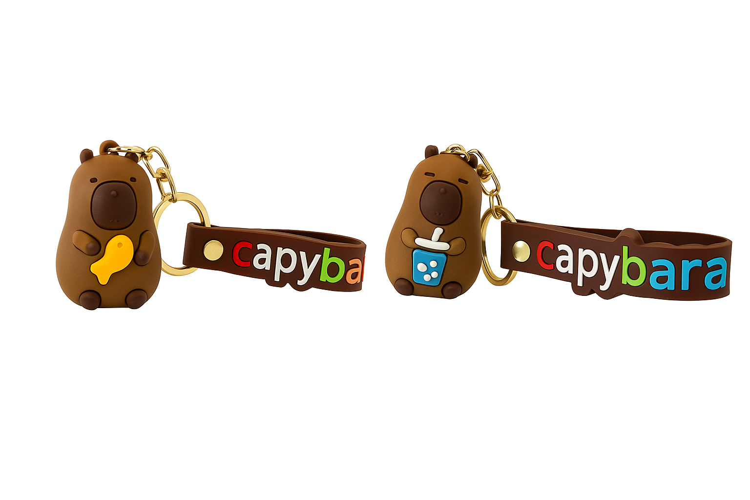 LLAVERO CAPIBARA DE GOMA