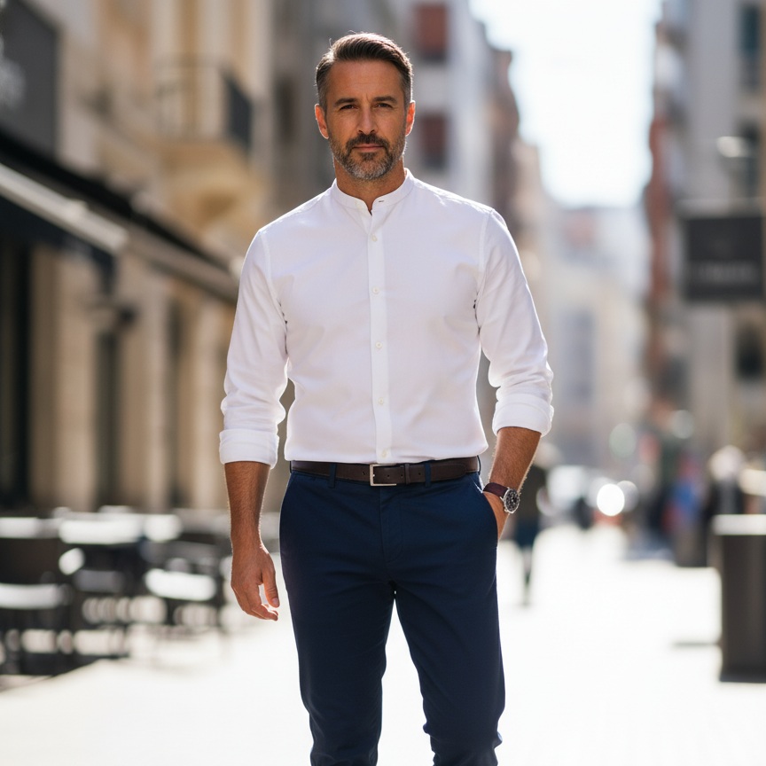 CAMISA LISA HOMBRE - Imagen 3