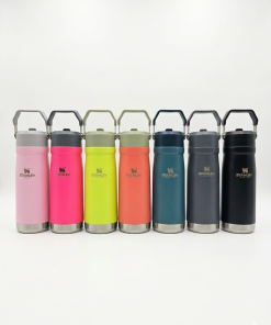 BOTELLA DE ACERO CON MANIJA DE 650ML