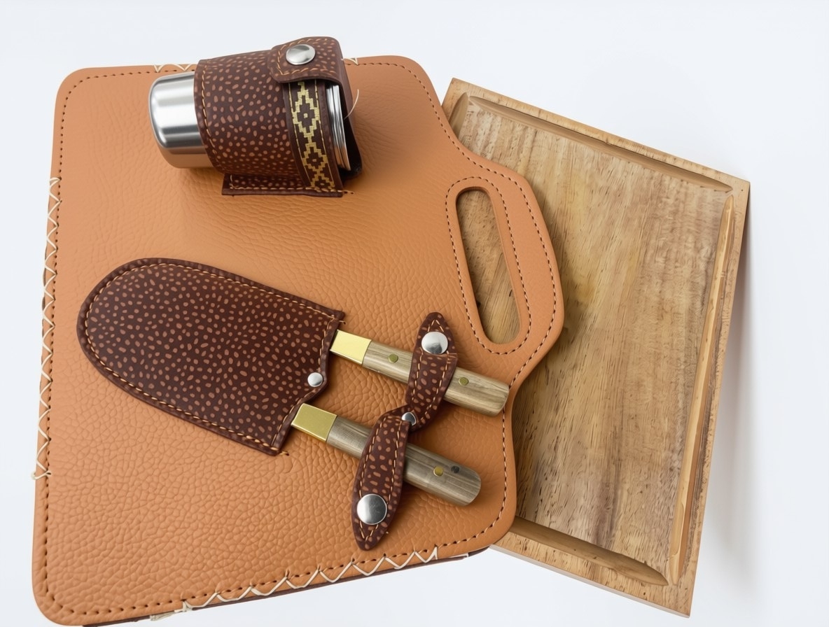 SET ASADO RECTANGULAR + VASO(513)